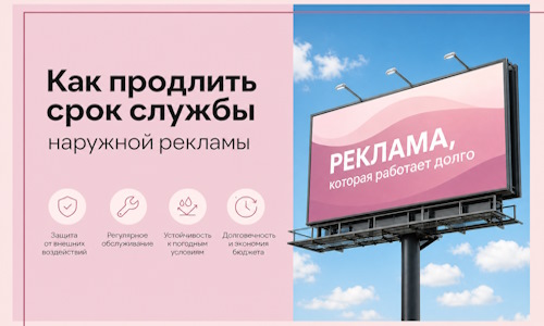 Как продлить срок службы наружной рекламы в Горячем Ключе
