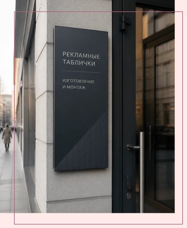 Рекламные таблички в Горячем Ключе по цене от 4650 р. | Аванза-Грч